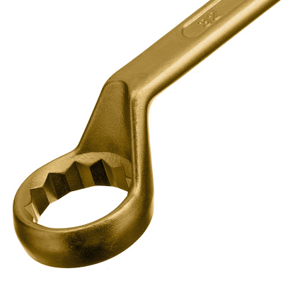 Ключ накидной, 30 х 32 мм, желтый цинк Сибртех по ценам производителя в Уфе с доставкой по всей России
