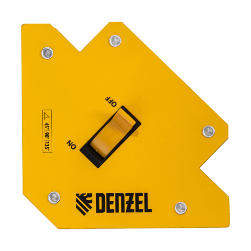 Фиксатор магнитный отключаемый для сварочных работ усилие 30 LB, 45х90х135 град. Denzel по ценам производителя в Уфе с доставкой по всей России