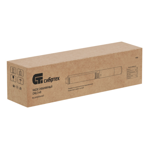 Скважинный насос CНЦ-3-65, центробежный, диаметр 3", 800 Вт, 2800 л/ч, напор 65 м Сибртех по ценам производителя в Уфе с доставкой по всей России