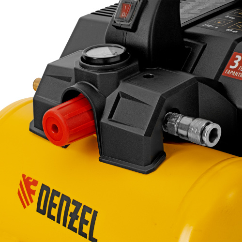 Компрессор  DLS750/6 безмасляный малошумный 750 Вт, 140 л/мин,ресивер 6 л Denzel по ценам производителя в Уфе с доставкой по всей России