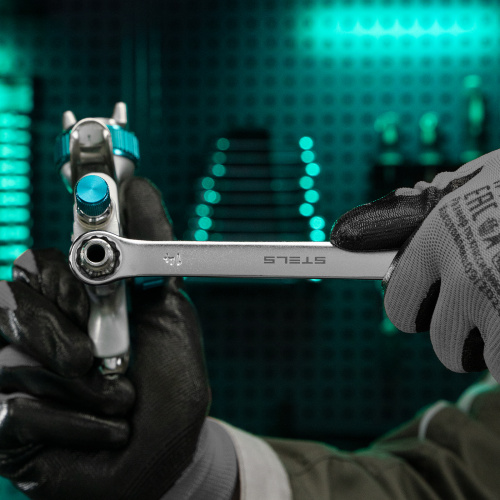 Ключ комбинированный, 14 мм, CrV, матовый хром Stels по ценам производителя в Уфе с доставкой по всей России