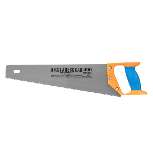 Ножовка по дереву, 400 мм, шаг зубьев 4 мм, пластиковая рукоятка по ценам производителя в Уфе с доставкой по всей России