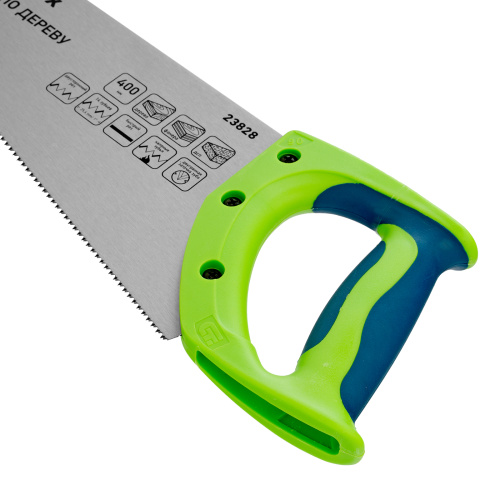 Ножовка по дереву"Зубец" для точных пильных работ, 400 мм, каленый зуб 2D, 14 TPI, двухкомпонентная рукоятка Сибртех по ценам производителя в Уфе с доставкой по всей России