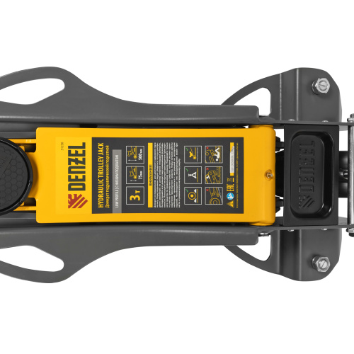 Домкрат гидравлический подкатной, 3 т, 75-500 мм, быстрый подъем, низкий подхват, проф. Denzel по ценам производителя в Уфе с доставкой по всей России