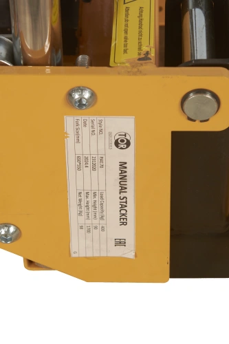 Штабелер гидравлический 0,4 т 1,7 м TOR PJ4170 облегченный по ценам производителя в Уфе с доставкой по всей России