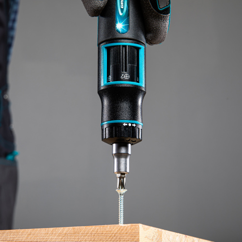 Отвертка реверсивная с револьверным механизмом, 11 шт, сталь S2 Gross по ценам производителя в Уфе с доставкой по всей России