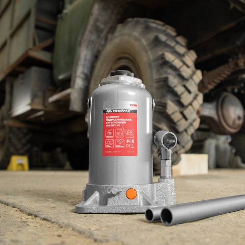 Домкрат гидравлический бутылочный, 20 т, h подъема 244-449 мм Matrix по ценам производителя в Уфе с доставкой по всей России