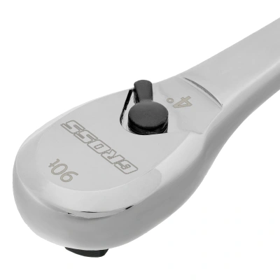 Ключ-трещотка 3/8", CrV, 90 зубьев, усиленный, хром Gross по ценам производителя в Уфе с доставкой по всей России