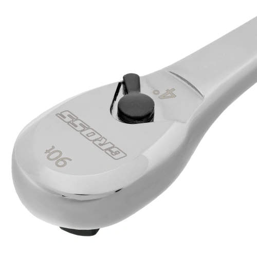 Ключ-трещотка 3/8", CrV, 90 зубьев, усиленный, хром Gross по ценам производителя в Уфе с доставкой по всей России