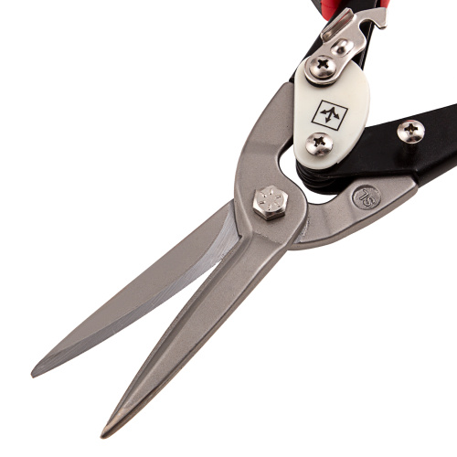 Ножницы по металлу, удлиненные, 290 мм, прямой рез, CrMo, двухкомпонентные обрезиненные рукоятки, PRO Matrix по ценам производителя в Уфе с доставкой по всей России