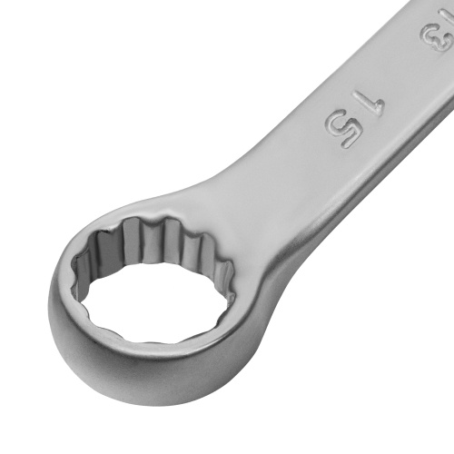 Ключ комбинированный, 15 мм, CrV, матовый хром Matrix по ценам производителя в Уфе с доставкой по всей России