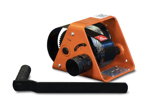 Лебедка ручная барабанная с тросом  500кг  25м со съемной ручкой TOR GR по ценам производителя в Уфе с доставкой по всей России