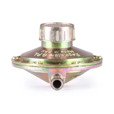 Редуктор пропановый с регулятором тип "ЛЯГУШКА" Foxweld (вход. гайка 21.8-14/1"LH, вых. 9мм) по ценам производителя в Уфе с доставкой по всей России