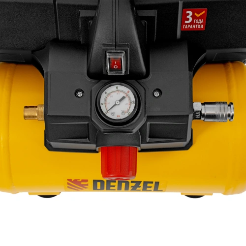 Компрессор  DLS750/6 безмасляный малошумный 750 Вт, 140 л/мин,ресивер 6 л Denzel по ценам производителя в Уфе с доставкой по всей России