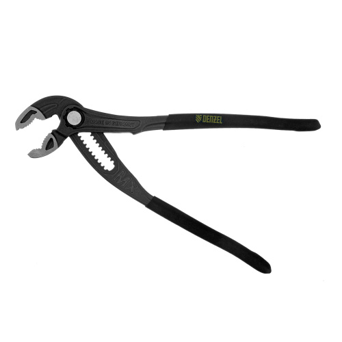 Клещи переставные, кнопочный механизм, обливные рукоятки, 250 мм Denzel по ценам производителя в Уфе с доставкой по всей России