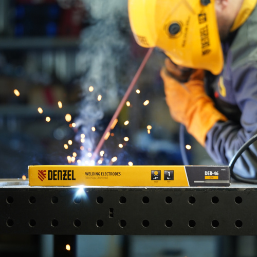 Электроды DER-46, диам. 4 мм, 1 кг, рутиловое покрытие Denzel по ценам производителя в Уфе с доставкой по всей России