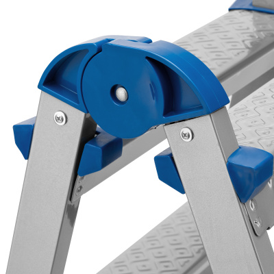 Стремянка двухсторонняя 3 ступени, сталь профиль, стальные ступени, Сибртех по ценам производителя в Уфе с доставкой по всей России