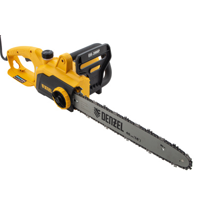Пила цепная электрическая EDS-2000P, 2 кВт,поперечная, шина 40 см, шаг 3/8, паз 1.3 мм, 57 звеньев Denzel по ценам производителя в Уфе с доставкой по всей России