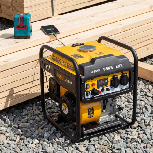 Генератор инверторный GK-3800iF, 3,8 кВт, 230 В, ручной старт DENZEL по ценам производителя в Уфе с доставкой по всей России