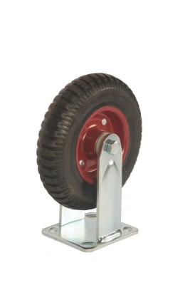 Колесо большегрузное неповоротное PF 200 200 мм резина с протектором (F) по ценам производителя в Уфе с доставкой по всей России