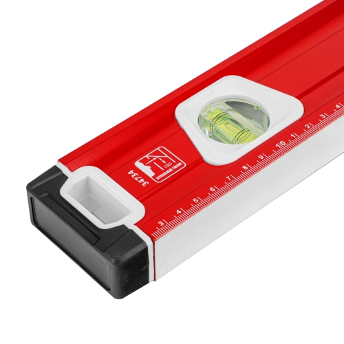 Уровень алюминиевый, магнит, фрезерованный, 3 глазка (1 зеркальный) двухкомпонентные рукоятки, 1200 мм Matrix по ценам производителя в Уфе с доставкой по всей России