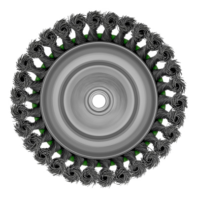 Щетка для УШМ, 150 мм, М14, "чашка", крученая проволока 0.5 мм Сибртех по ценам производителя в Уфе с доставкой по всей России