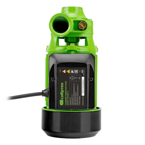 Садовый поверхностный насос СПН450-Ч, 450 Вт, напор 40 м, 2100 л/ч, чугун Сибртех по ценам производителя в Уфе с доставкой по всей России