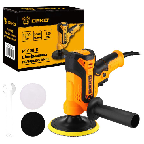 Шлифмашина полировальная сетевая DEKO P1000-D, 125мм, 1000 Вт по ценам производителя в Уфе с доставкой по всей России