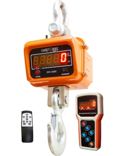 Весы крановые ВЭК-5000 с дублированием показаний на пульт по ценам производителя в Уфе с доставкой по всей России