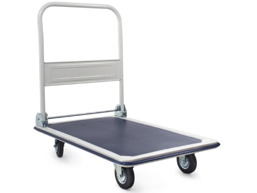 Тележка платформенная 150 кг TOR PH150 (740х480) со складной ручкой (резиновые колеса 100 мм) по ценам производителя в Уфе с доставкой по всей России