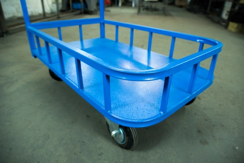 Тележка платформенная TOR ТП-МБ (600х1000) с бортами (колеса 160 мм) по ценам производителя в Уфе с доставкой по всей России