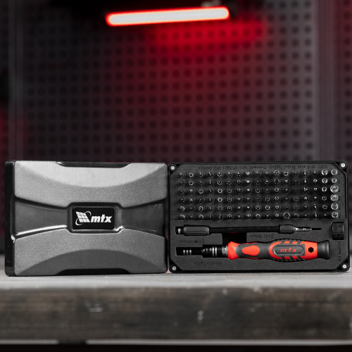 Набор для точных работ 107 в 1, универсальный, сталь CrV MTX по ценам производителя в Уфе с доставкой по всей России