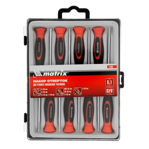 Набор отверток для точных работ с мобильными телефонами, 8 шт, Crv Matrix по ценам производителя в Уфе с доставкой по всей России