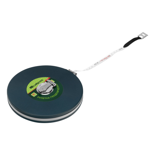 Рулетка геодезическая 50 м х 13 мм, закрытый корпус, фибергласовая лента Сибртех по ценам производителя в Уфе с доставкой по всей России