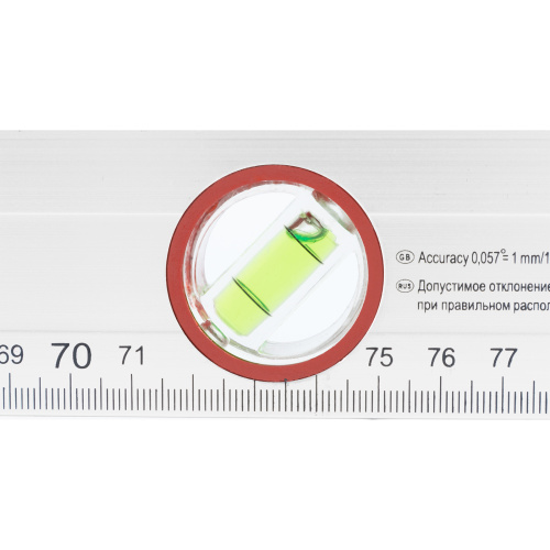 Уровень алюминиевый, 800 мм, 3 глазка, линейка Sparta по ценам производителя в Уфе с доставкой по всей России