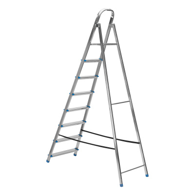 Стремянка, 8 ступеней, стальная, оцинкованная Сибртех по ценам производителя в Уфе с доставкой по всей России