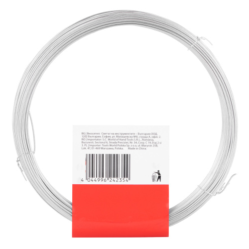 Проволока стальная 50 м, оцинкованная, термообработанная 1 мм Сибртех по ценам производителя в Уфе с доставкой по всей России