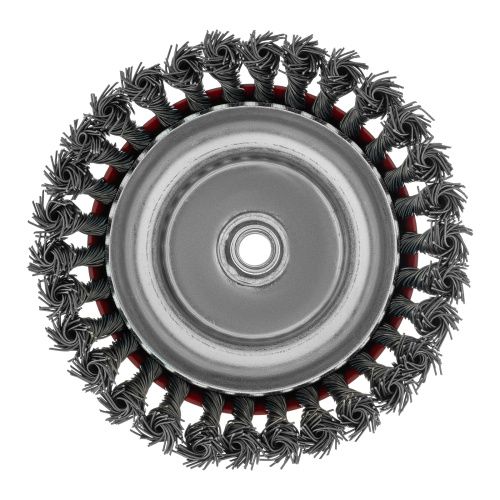 Щетка для УШМ, 150 мм, М14, "чашка", крученая проволока 0.8 мм Matrix по ценам производителя в Уфе с доставкой по всей России