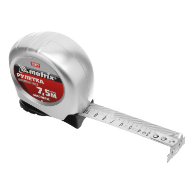Рулетка Magnetic,7,5 м х 25 мм,магнитный зацеп Matrix по ценам производителя в Уфе с доставкой по всей России