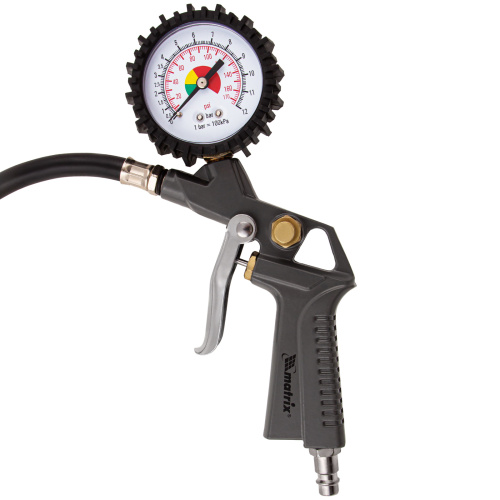 Набор пневмоинструмента, 5 предметов, быстросъемное соединение, краскораспылитель с нижним бачком Matrix по ценам производителя в Уфе с доставкой по всей России