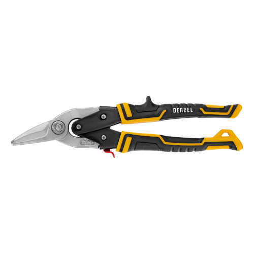 Ножницы по металлу, 270 мм, прямой и левый рез, сталь-СrMo, трехкомпонентные рукоятки Denzel по ценам производителя в Уфе с доставкой по всей России