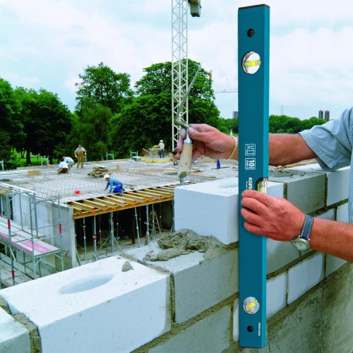 Уровень алюминиевый усиленный, 600 мм, 3 глазка Gross по ценам производителя в Уфе с доставкой по всей России