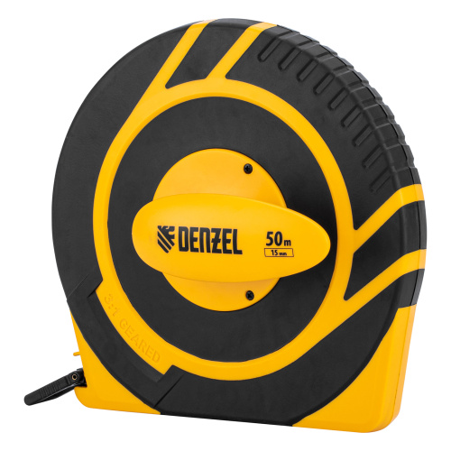 Рулетка геодезическая 50 м х 15 мм, закрытый корпус, фиберглассовая лента Denzel по ценам производителя в Уфе с доставкой по всей России