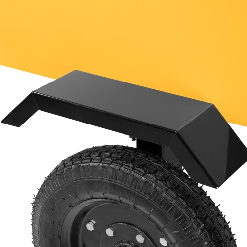 Прицеп для мотоблока TT-500, оцинк., груз. 500 кг, рег. сцепка, колеса 4.00-10, в упаковке Denzel по ценам производителя в Уфе с доставкой по всей России