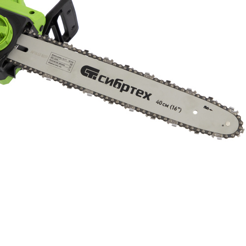 Пила цепная электрическая ПЦЭ-2000П с поперечным двигателем, 2.0 кВт, 16'' (40 см) Сибртех по ценам производителя в Уфе с доставкой по всей России