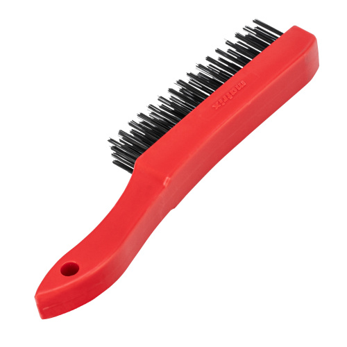 Щетка зачистная четырехрядная, закаленная прямая проволока с пластиковой ручкой Matrix по ценам производителя в Уфе с доставкой по всей России