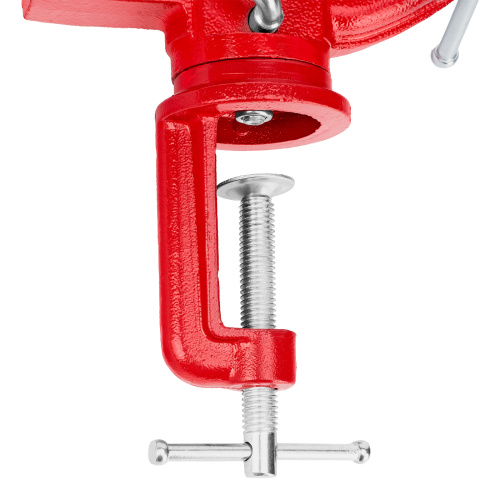 Тиски слесарные, 80 мм, настольные, поворотные, c наковальней MTX по ценам производителя в Уфе с доставкой по всей России