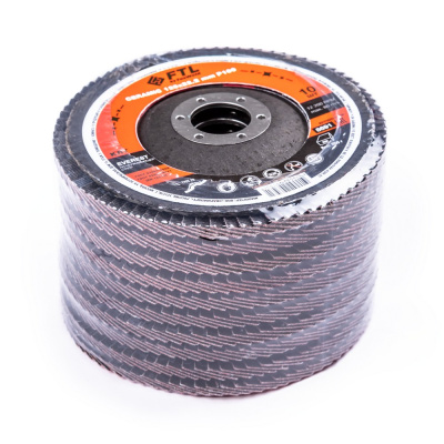 Круг лепестковый с керамическим абразивом для шлифования по нержавеющей стали FTL Everest 29 125 х 22,2 мм P100 купить в Москве с доставкой по всей России | ProtosMarket.ru