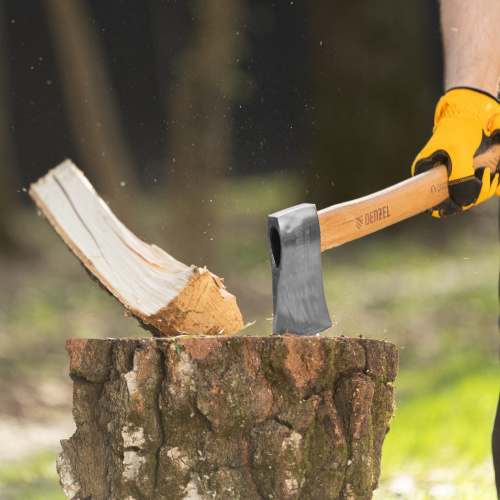 Топор кованый, 1130 г, американский тип, буковая рукоятка, 430мм, EFP Denzel по ценам производителя в Уфе с доставкой по всей России