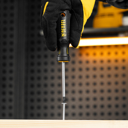 Отвертка, PH1х75 мм, S2, 3к рукоятка Denzel по ценам производителя в Уфе с доставкой по всей России